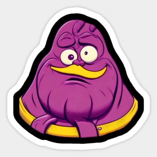 grimace confused funny face Sticker